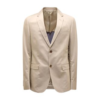 Gucci 29Vffb Blazer - Heren - Jassen - Beige - Maat: S Katoen