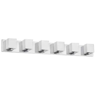 Dainolite 6LT Vanity, Polished Chrome Finish