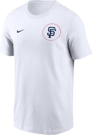 Nike San Francisco Giants USA 250 Nike Mens MLB T-Shirt in White | N19910AA83-3B4