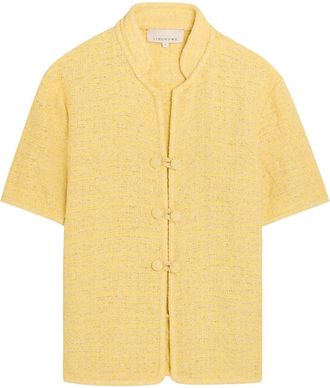 Liberowe Hetty Tweed Shirt - Yellow - S (UK8-10 / S)