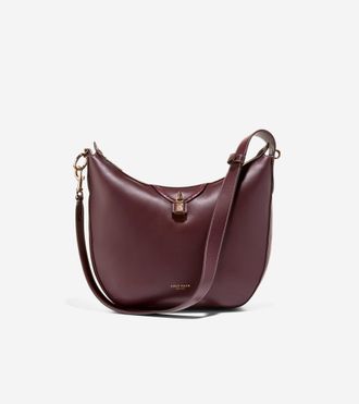 Cole Haan Womens Lockheart Hobo Bag - Red
