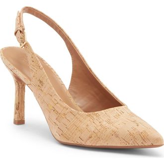 Nordstrom Rack Priscilla Slingback Pump in Natural Cork at Nordstrom Rack, Size 10