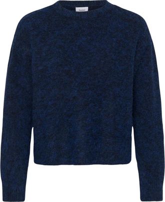 Saint Tropez Trui met ronde hals - Dames - Ronde hals truien - Blauw - L - Truien & Vesten