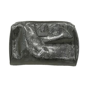 Gucci Black Pvc Pouch (Pre-Owned)