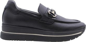 Nero Giardini Horace Mocassin Schoenen - Dames - Loafers - Zwart - 36 EU - Leer - Schoenen