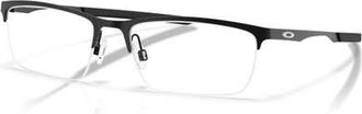 Oakley 55mm Rectangle optical glasses in Black at Nordstrom