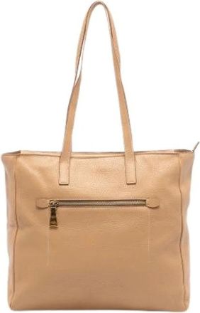 Prada Pre-owned Tote Bags, female, Beige, Size: ONE SIZE Pre-owned Leather Tote