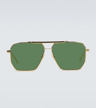 Bottega Veneta Metal-frame sunglasses