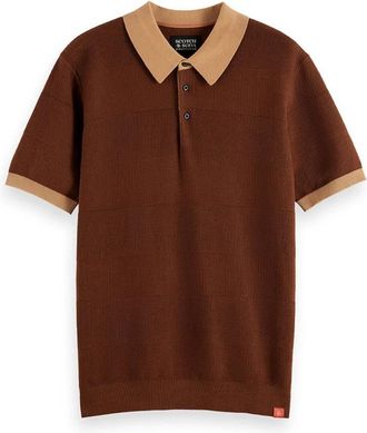 Scotch & Soda Heren, Tops, Bruin, Maat: S Katoen