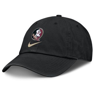 Nike Florida State Primetime Club Nike Mens College Adjustable Hat in Black | NC0100AFTN-3V6