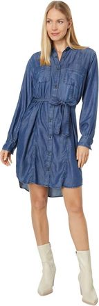 Hatley Riley Shirt Mini Dress In Maritime Denim Wash