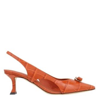 Ferragamo Zarula Mini Bow Slingback Pumps, Size 7 C