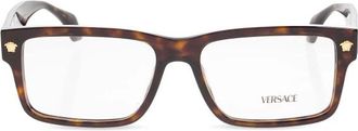 Versace Optical Frame - Heren - Brillen - Bruin - 56 MM - Accessoires