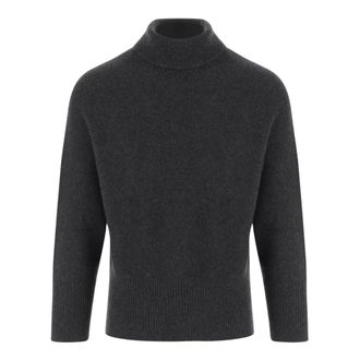 Giorgio Armani Dames, Truien, Grijs, Maat: M Kasjmier