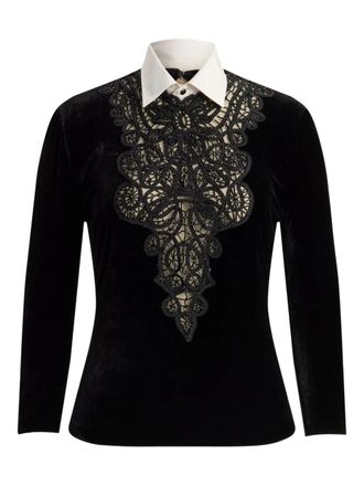 Ralph Lauren Collection beaded-embellishment top - Black
