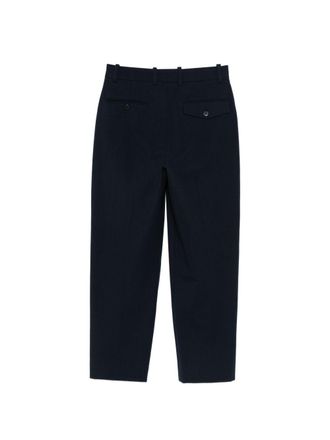 Circolo 1901 Pleated Cotton Trousers - Navy