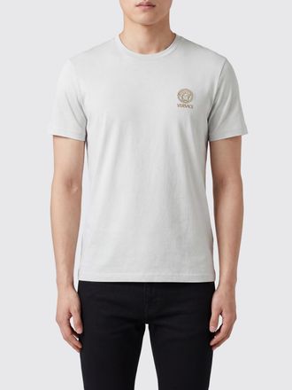 Versace T-shirt a maniche corte in cotone slim fit con logo Medusa