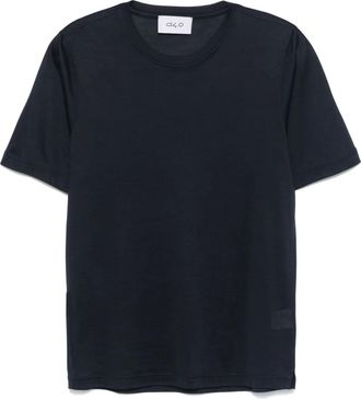 D4.0 T-shirt in seta - Blu