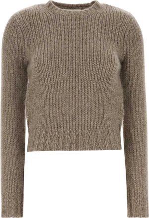 Co Dove Grey Cashmere Blend Sweater