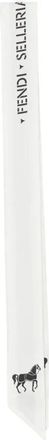 Fendi Wrappy - Dames - Zijden sjaals - Wit - ONE Size - Accessoires