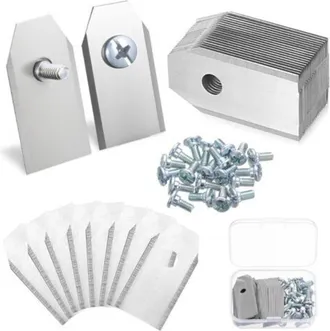 OEM 20 Cuchillas Universales Para Cortac&eacute;sped, Cuchillas De Repuesto Para Cortac&eacute;spedes Rob&oacute;ticos, Cuchillas De Repuesto De Acero Inoxidable Para Navimow 