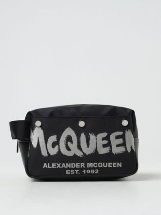 Alexander McQueen Cosmetic Case MCQUEEN Men color Black