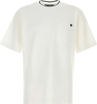 Dolce & Gabbana White Piquet T Shirt