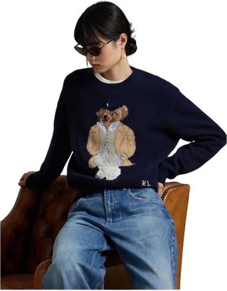 Polo Ralph Lauren Truien & Vesten, Dames, Blauw, M, Wol, Truien