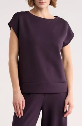 Zella Whisper Knit T-Shirt in Purple Nebula at Nordstrom Rack, Size X-Small