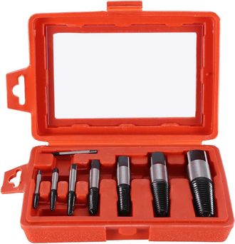 OEM Juego De 8 Piezas De Extractores De Tornillos Y Pernos Para Tuber&iacute;as De Agua Rotas Y Da&ntilde;adas De 4 Mm A 25 Mm, Herramienta De F&aacute;cil Extracci&oacute;n Para Tor
