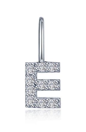 Lafonn Letter Charm Pendant in Silver E at Nordstrom