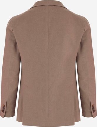 Tagliatore Mens Jacket Camel Fabric