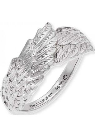 Engelsrufer Womens ERR-WINGS Ladies Double Wing Ring Silver Sterling - Size N
