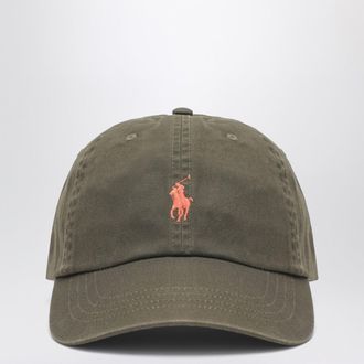 Polo Ralph Lauren Olive Green Baseball Cap With Logo