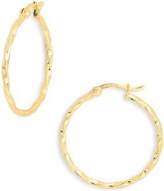 Argento Vivo Twist Hoop Earrings in Gold at Nordstrom Rack