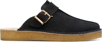 Clarks Mens Trek Mule Suede Boat Shoes in Black - Size UK 10