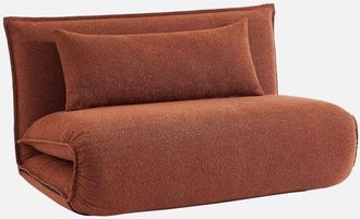 Sweeek Sill&oacute;n Convertible De Tejido Borreguito Texturizada, 2 Plazas