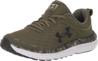 Under Armour Mens Charged Assert 10 Camo Running Shoe, (300) Marine OD Green/Marine OD Green/Black, 11, Green, 10.5 UK