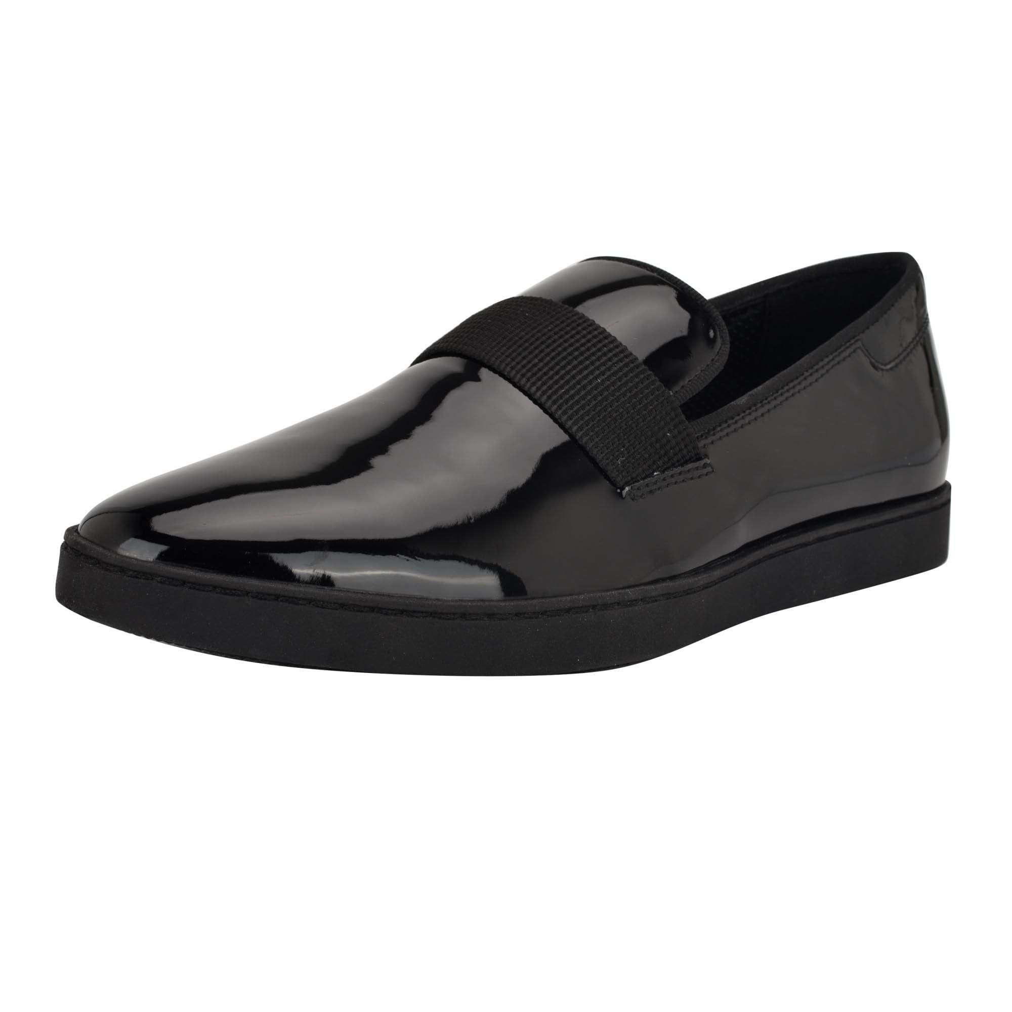 Calvin Klein Mens Bernard Loafer, Black Patent 967, 9.5 UK 