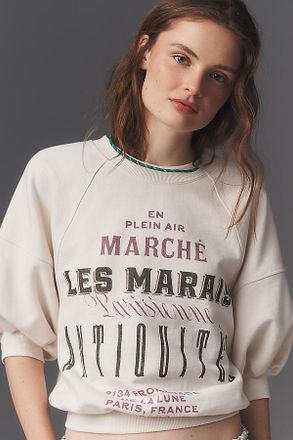 Pilcro The Niki Bubble Sweatshirt by Pilcro