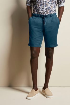 Bugatti Bermudas BUGATTI, Herren, Gr. 46, Normalgr&ouml;ssen, blau (marine), 55% Leinen, 45% Baumwolle, regular fit, Hosen Bermudas, in sch&ouml;ner Leinen-Mix-Qualit&auml;t