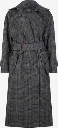 Max Mara Langer Karo-Wollmantel Sestri