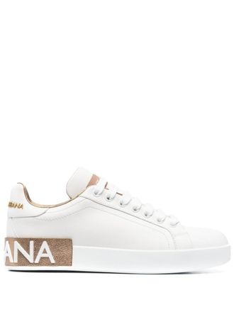 Dolce & Gabbana White lace Up Sneakers