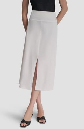 DKNY Arid A-Line Knit Midi Skirt in Ivory at Nordstrom, Size X-Large