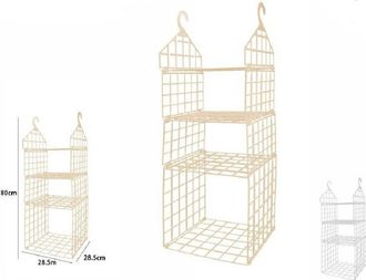 Trade Shop Trade Shop - Organizer Per Armadi 4 Ripiani Con Ganci Grucce Salvaspazio 80 X 29 X 29cm 70945