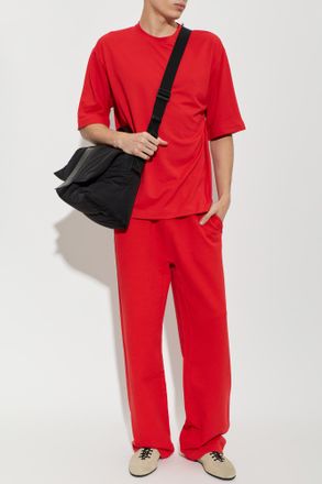 Jacquemus Oversized Rond Carre T-shirt, Mens, Red