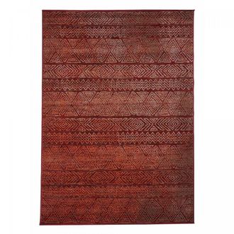 Un amour de tapis Alfombra bereber con estampado étnico, ideal para salón, rojo 190x280