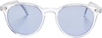 Family Affair Occhiali da sole tondi Leal Crystal - Bianco