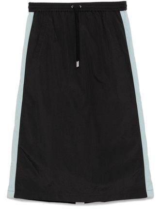 Maison Kitsun&eacute; flash fox long skirt - Grey