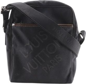Louis Vuitton Pre-owned Cross Body Bags, male, Black, Size: ONE SIZE Pre-owned Canvas handbags